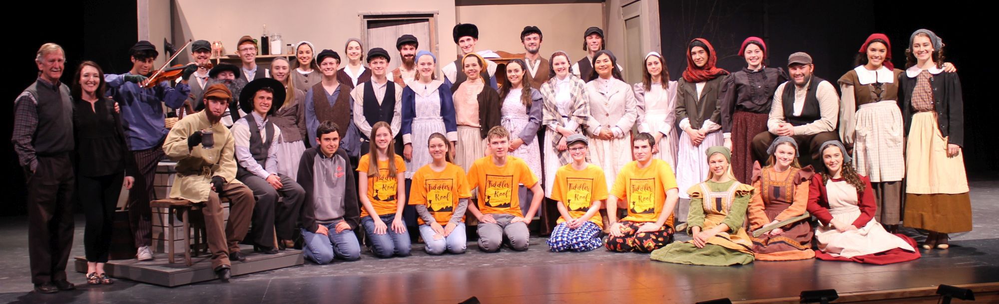 Cast and crew of St. Helena Drama's "Fiddler on the Roof"